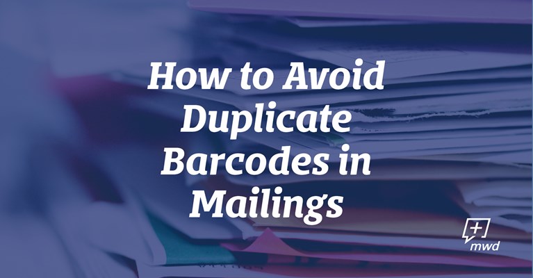 How to Avoid Duplicate Barcodes in Mailings